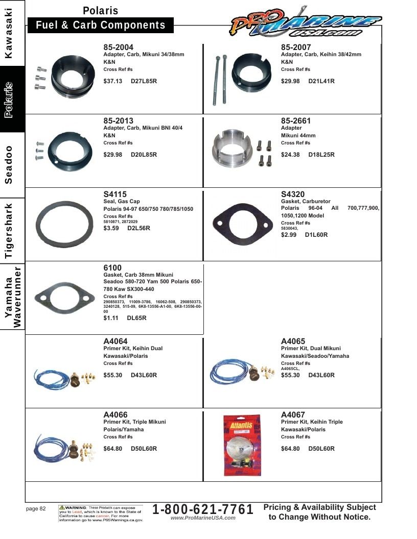 Pro Marine USA Personal Watercraft Parts Catalog Weekly Ad January 1 - December 31, 2026