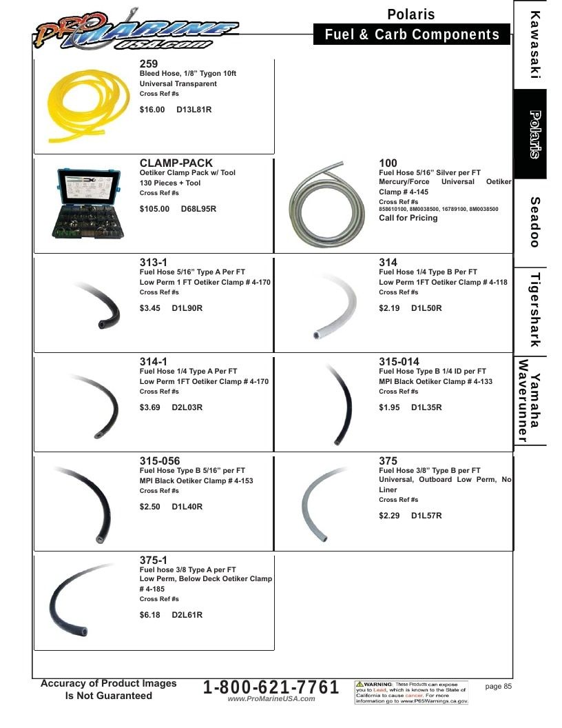 Pro Marine USA Personal Watercraft Parts Catalog Weekly Ad January 1 - December 31, 2026