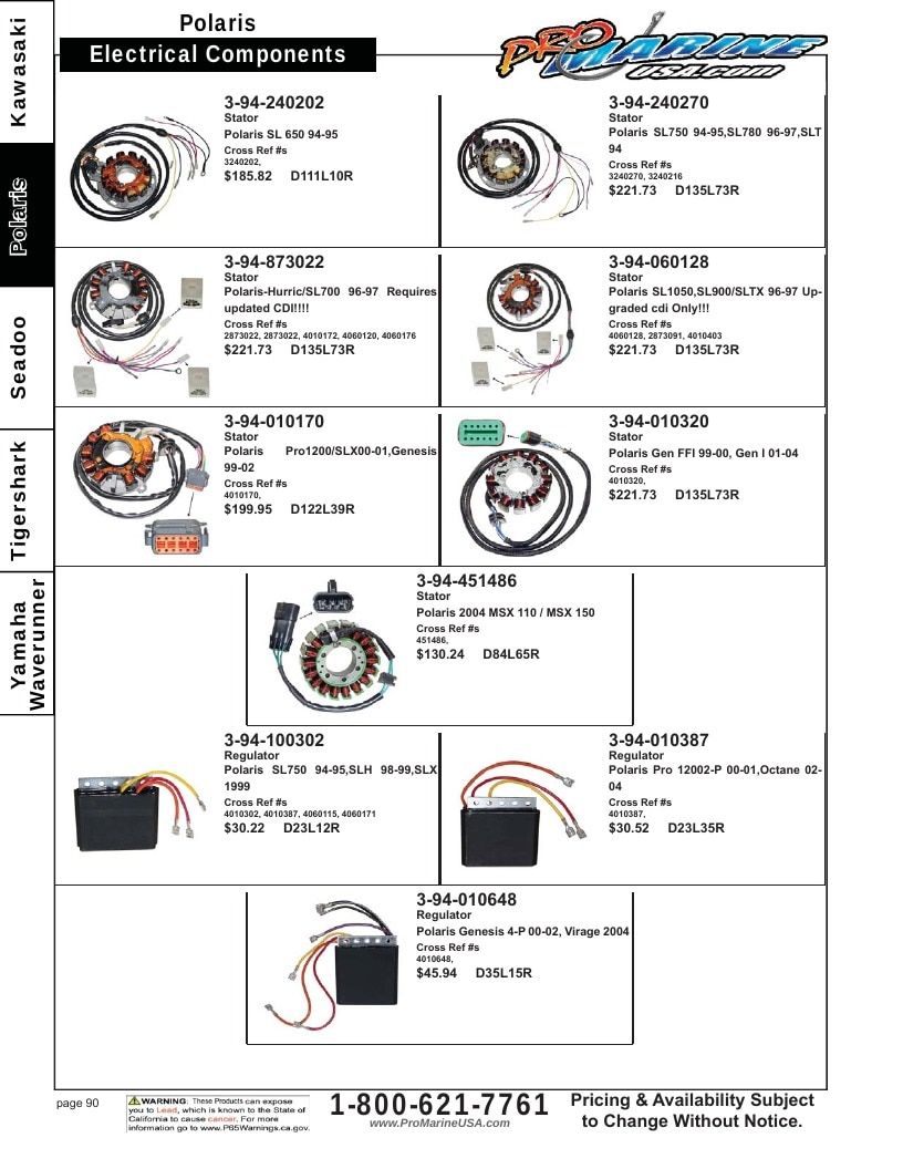 Pro Marine USA Personal Watercraft Parts Catalog Weekly Ad January 1 - December 31, 2026