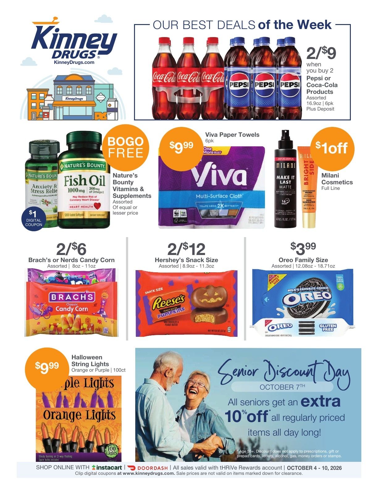 Kinney Drugs Weekly Ad October 4 - 10, 2026