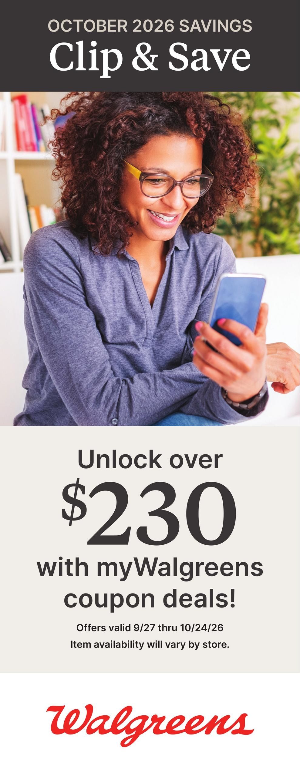 Walgreens October Savings Book Weekly Ad October 4 - 31, 2026