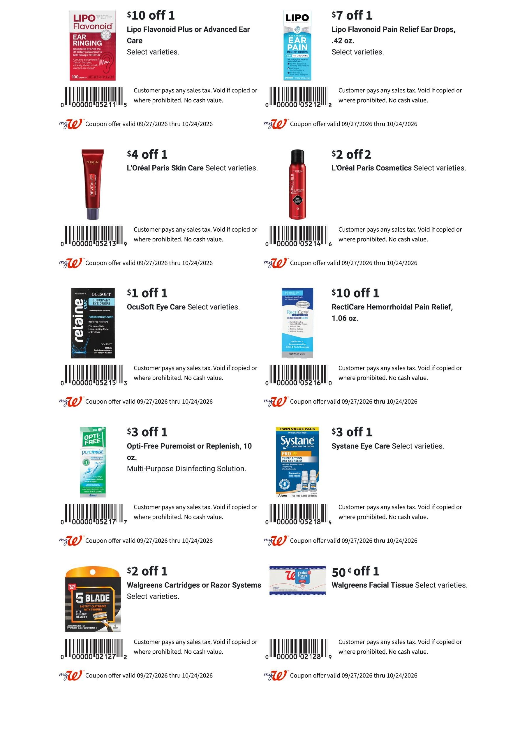 Walgreens October Savings Book Weekly Ad October 4 - 31, 2026