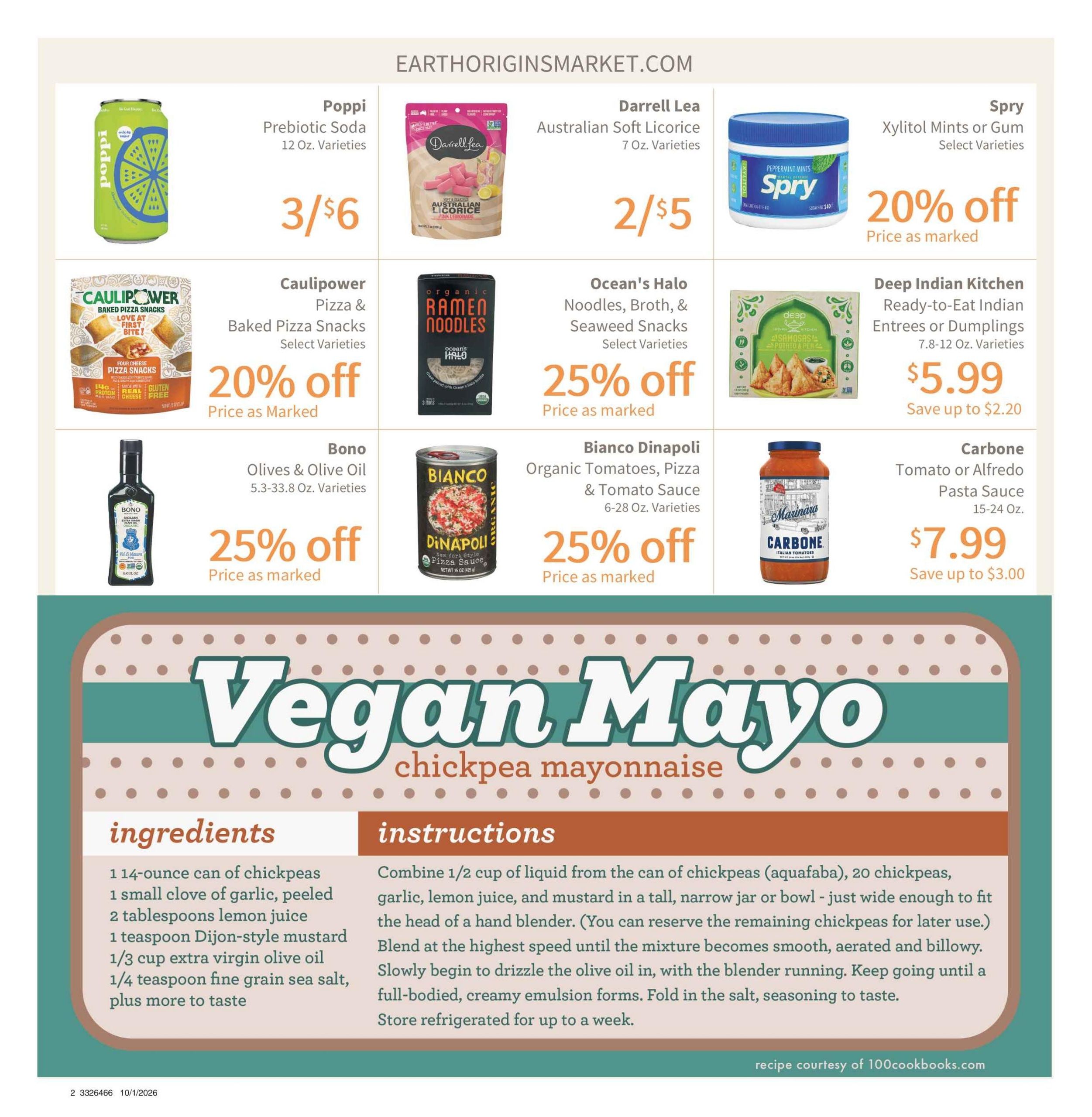 Earth Origins Weekly Ad October 1 - 31, 2026