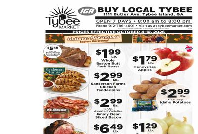 Tybee Market Weekly Ad October 4 - 10, 2026