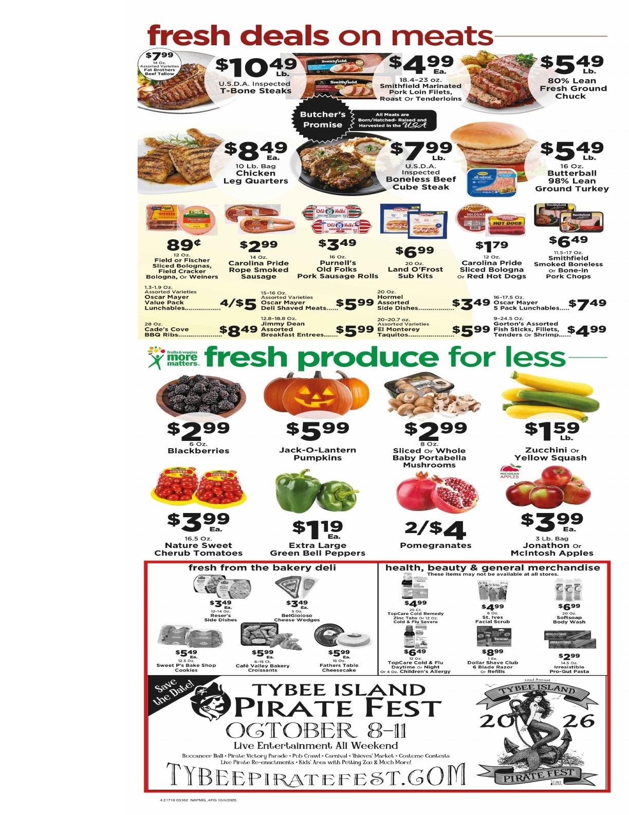 Tybee Market Weekly Ad October 4 - 10, 2026