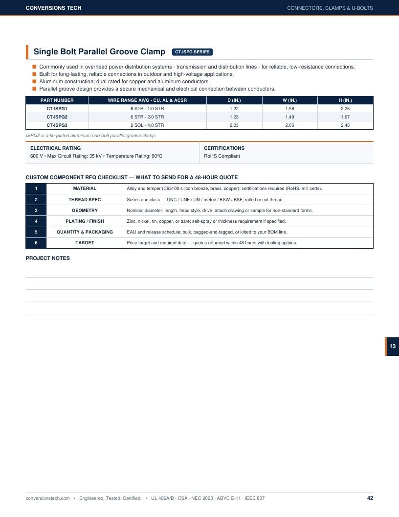 Conversions Tech Hardware Catalog Weekly Ad January 1 - December 31, 2026