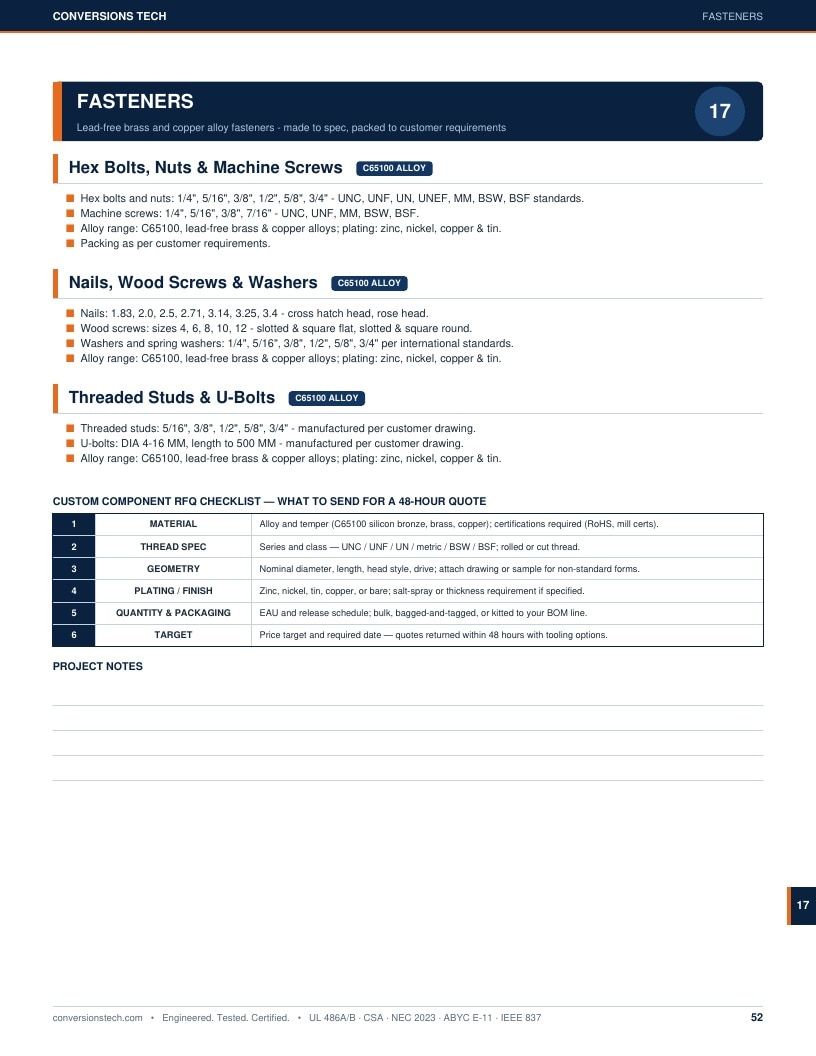 Conversions Tech Hardware Catalog Weekly Ad January 1 - December 31, 2026