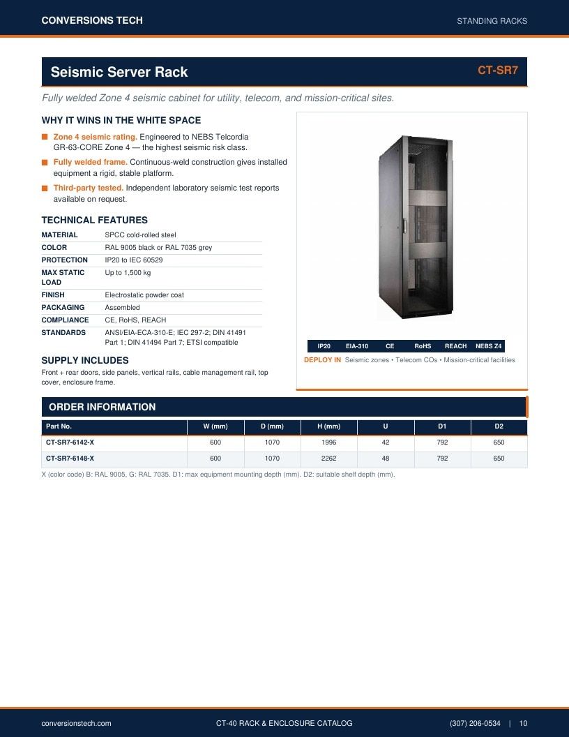 Conversions Tech Rack and Enclosure Catalog Weekly Ad January 1 - December 31, 2026