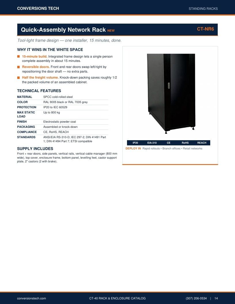 Conversions Tech Rack and Enclosure Catalog Weekly Ad January 1 - December 31, 2026