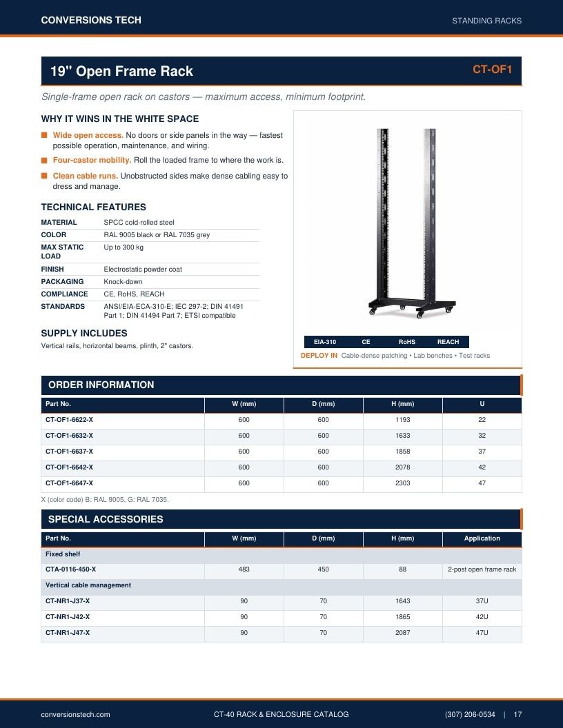 Conversions Tech Rack and Enclosure Catalog Weekly Ad January 1 - December 31, 2026
