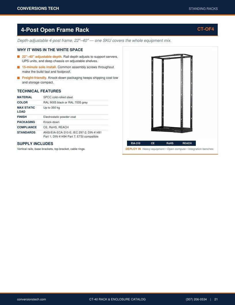 Conversions Tech Rack and Enclosure Catalog Weekly Ad January 1 - December 31, 2026