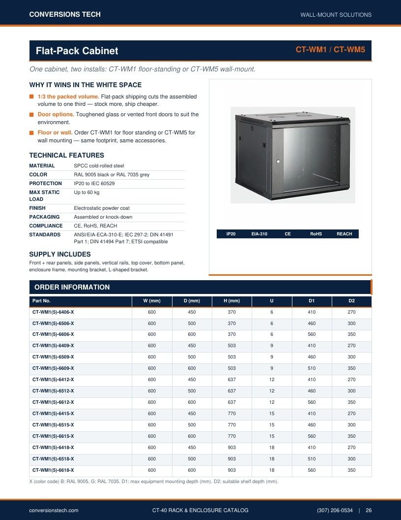 Conversions Tech Rack and Enclosure Catalog Weekly Ad January 1 - December 31, 2026