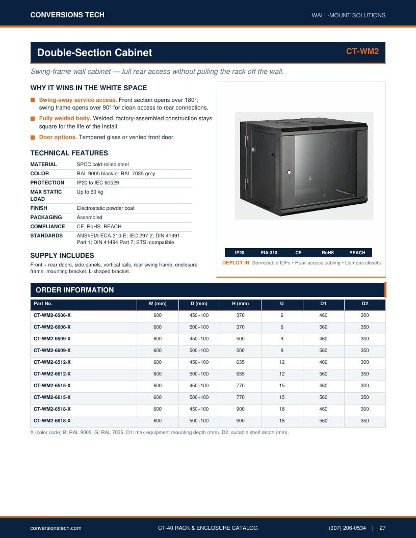 Conversions Tech Rack and Enclosure Catalog Weekly Ad January 1 - December 31, 2026