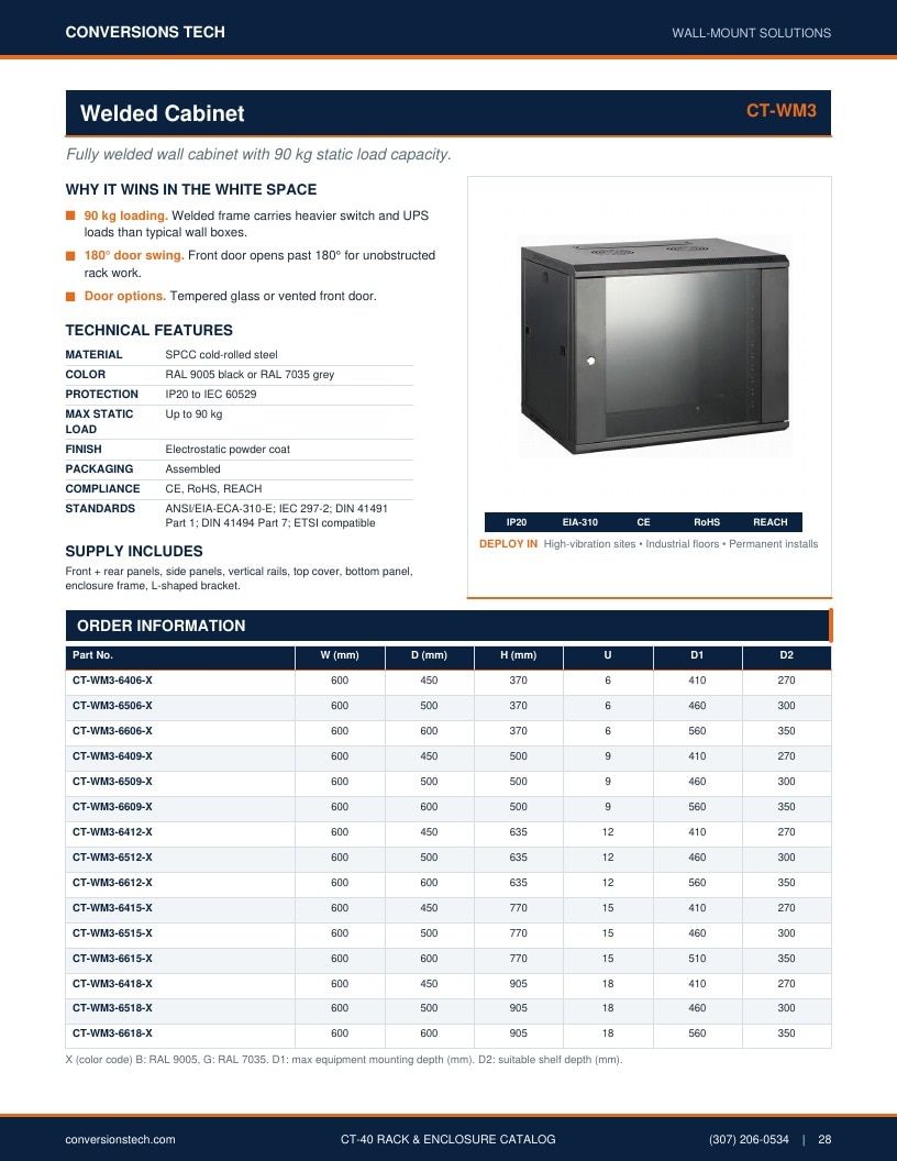 Conversions Tech Rack and Enclosure Catalog Weekly Ad January 1 - December 31, 2026