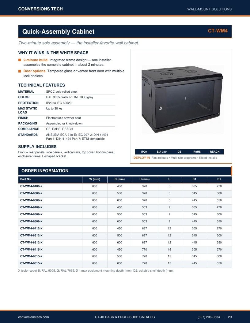 Conversions Tech Rack and Enclosure Catalog Weekly Ad January 1 - December 31, 2026