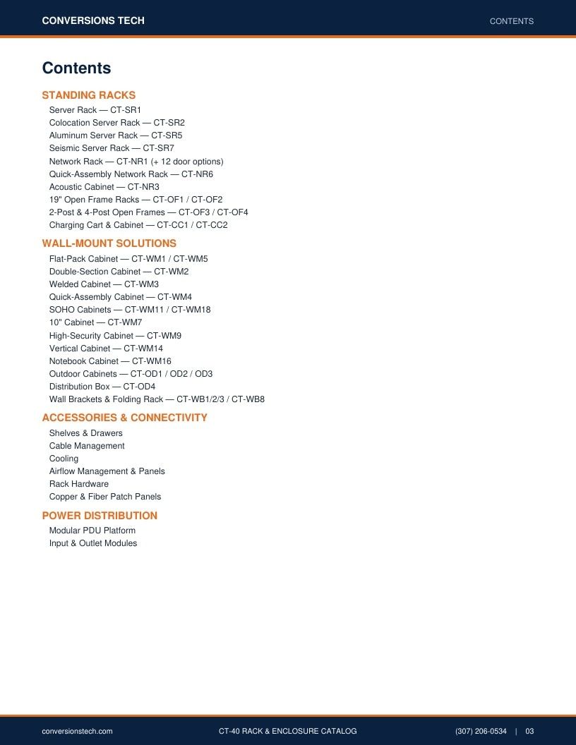 Conversions Tech Rack and Enclosure Catalog Weekly Ad January 1 - December 31, 2026