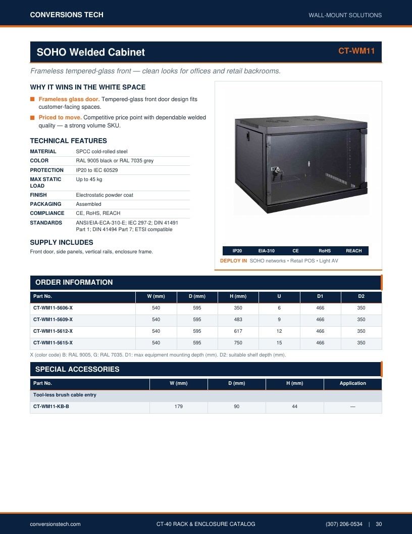 Conversions Tech Rack and Enclosure Catalog Weekly Ad January 1 - December 31, 2026