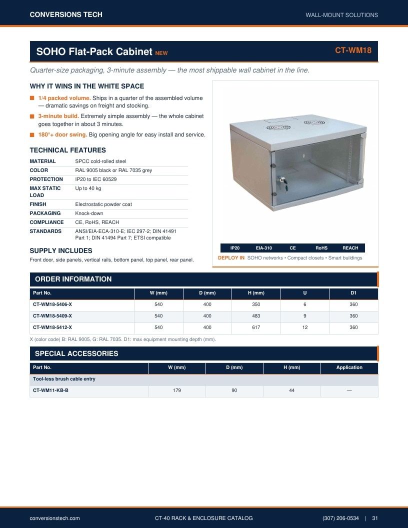 Conversions Tech Rack and Enclosure Catalog Weekly Ad January 1 - December 31, 2026