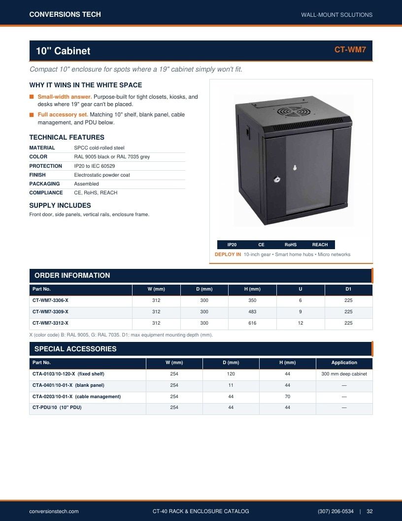 Conversions Tech Rack and Enclosure Catalog Weekly Ad January 1 - December 31, 2026