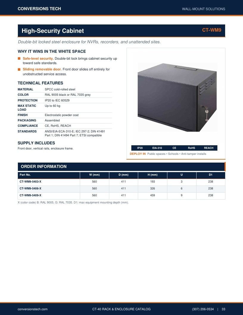Conversions Tech Rack and Enclosure Catalog Weekly Ad January 1 - December 31, 2026