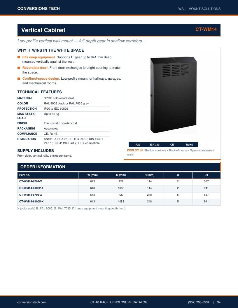 Conversions Tech Rack and Enclosure Catalog Weekly Ad January 1 - December 31, 2026
