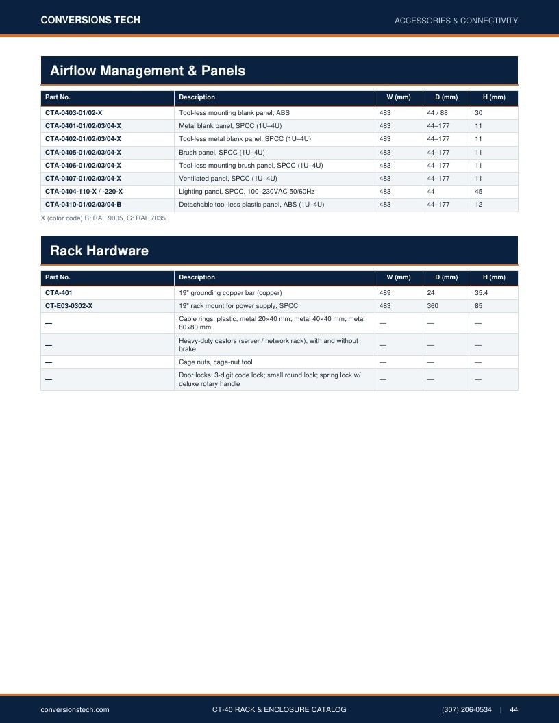 Conversions Tech Rack and Enclosure Catalog Weekly Ad January 1 - December 31, 2026