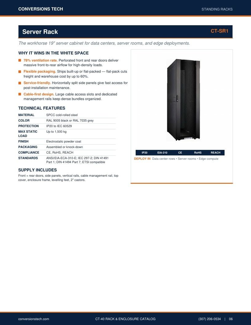 Conversions Tech Rack and Enclosure Catalog Weekly Ad January 1 - December 31, 2026
