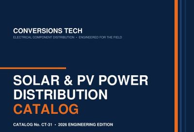 Conversions Tech Solar and PV Distribution Catalog Weekly Ad January 1 - December 31, 2026