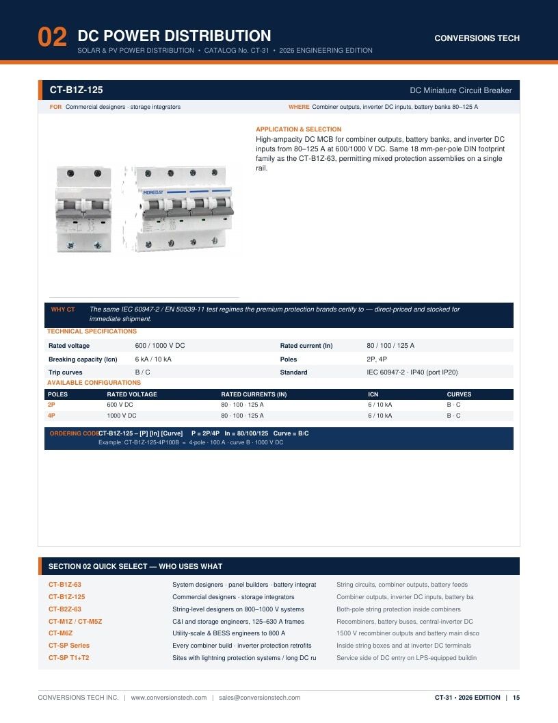 Conversions Tech Solar and PV Distribution Catalog Weekly Ad January 1 - December 31, 2026