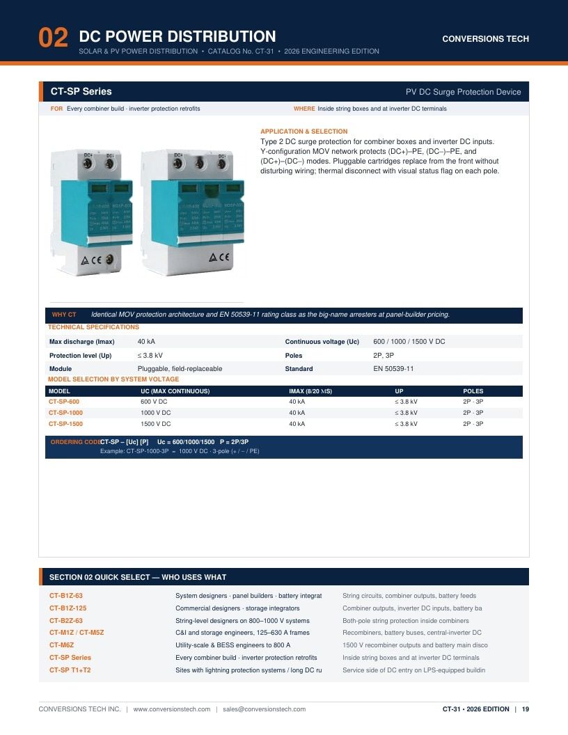 Conversions Tech Solar and PV Distribution Catalog Weekly Ad January 1 - December 31, 2026