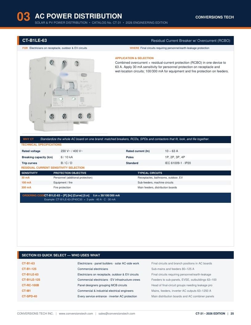Conversions Tech Solar and PV Distribution Catalog Weekly Ad January 1 - December 31, 2026