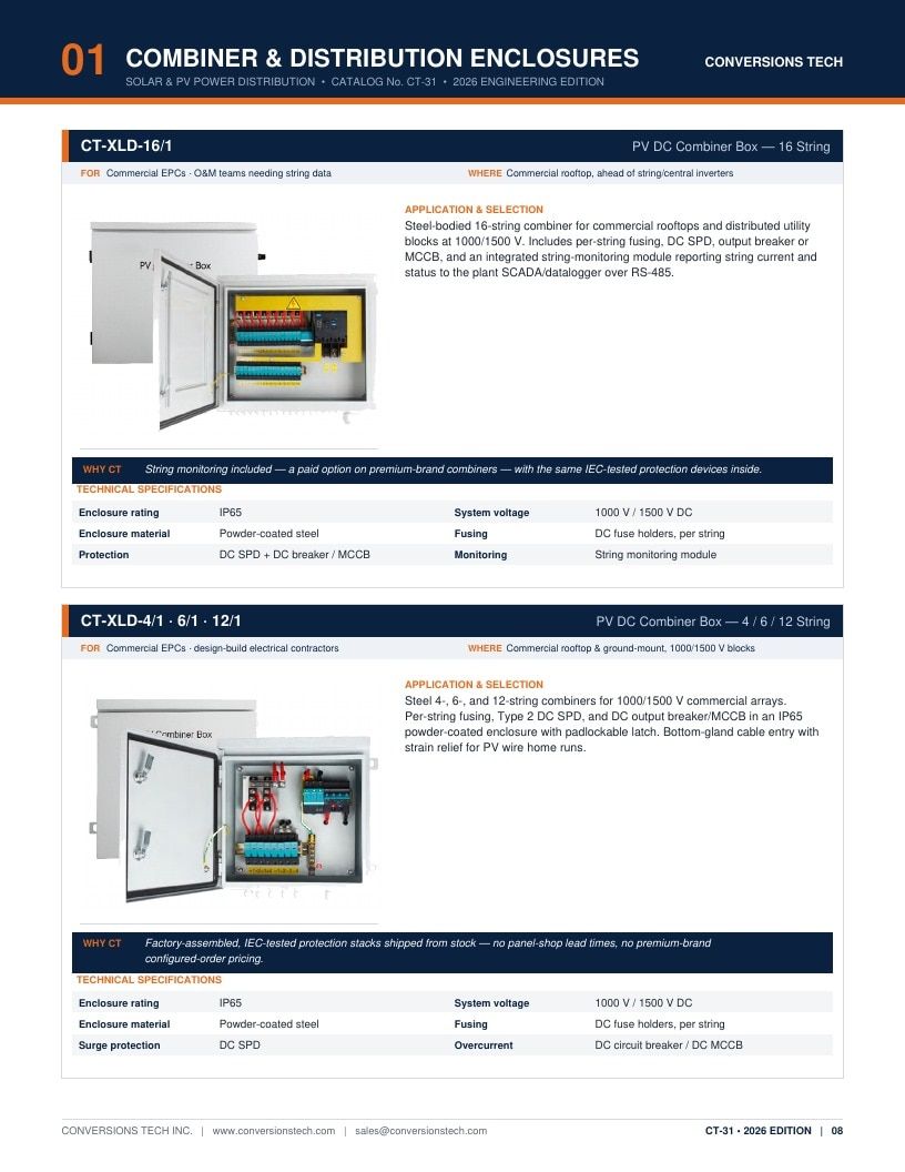 Conversions Tech Solar and PV Distribution Catalog Weekly Ad January 1 - December 31, 2026