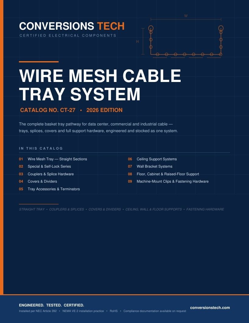 Conversions Tech Wire Mesh Cable Tray Catalog Weekly Ad January 1 - December 31, 2026