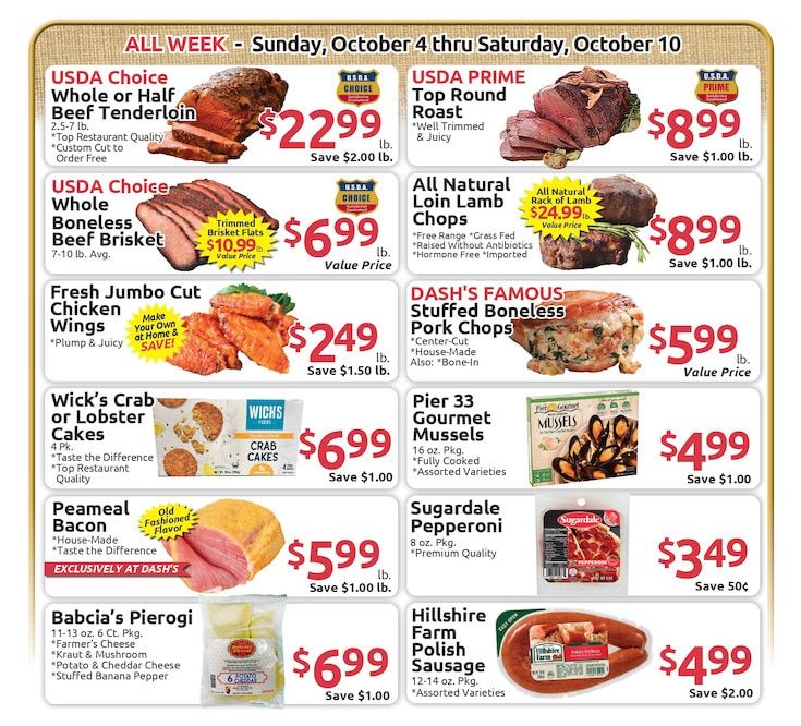 Dash's Market Weekly Ad October 4 - 10, 2026