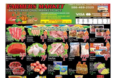 Farmers Market (37865 South Gratiot Avenue, Clinton Township, MI) Weekly Ad October 5 - 18, 2026