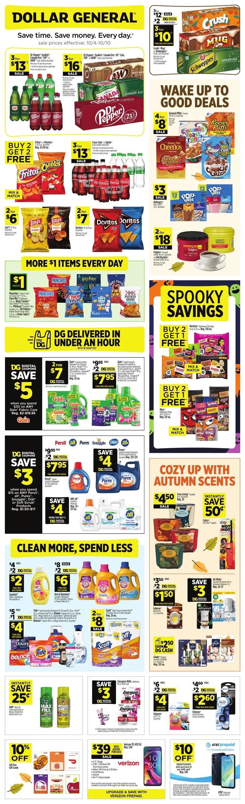 Dollar General (Hatteras Area, NC) Weekly Ad October 4 - 10, 2026
