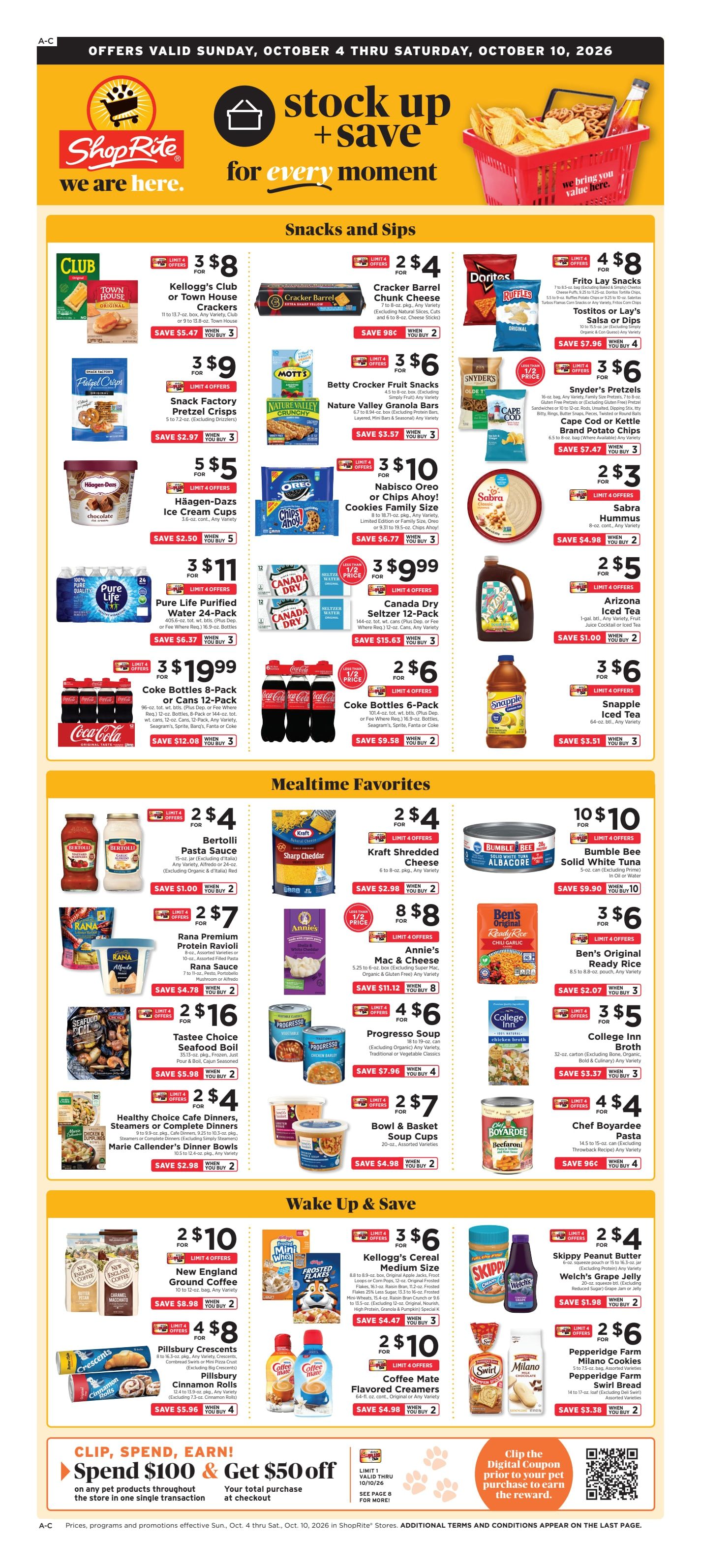ShopRite (1101 Governors Place, Bear, DE) Weekly Ad October 4 - 10, 2026