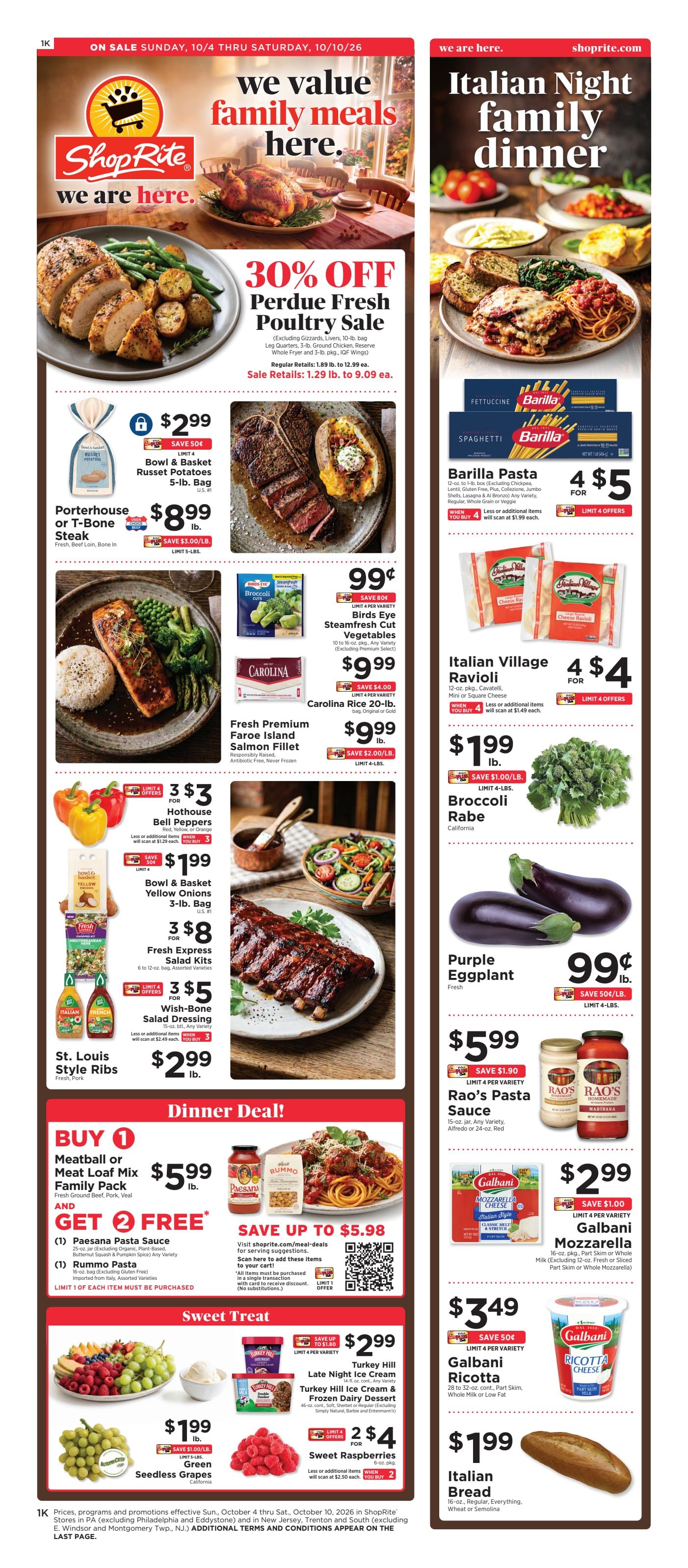 ShopRite (1101 Governors Place, Bear, DE) Weekly Ad October 4 - 10, 2026