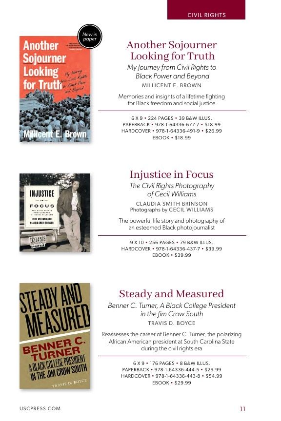 University of South Carolina Press Southern History Catalog Weekly Ad January 1 - December 31, 2026