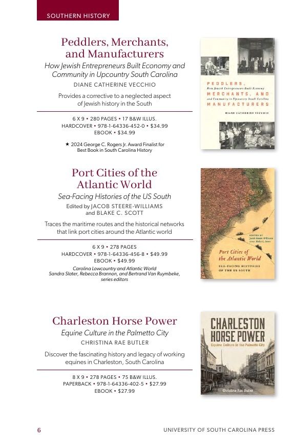 University of South Carolina Press Southern History Catalog Weekly Ad January 1 - December 31, 2026