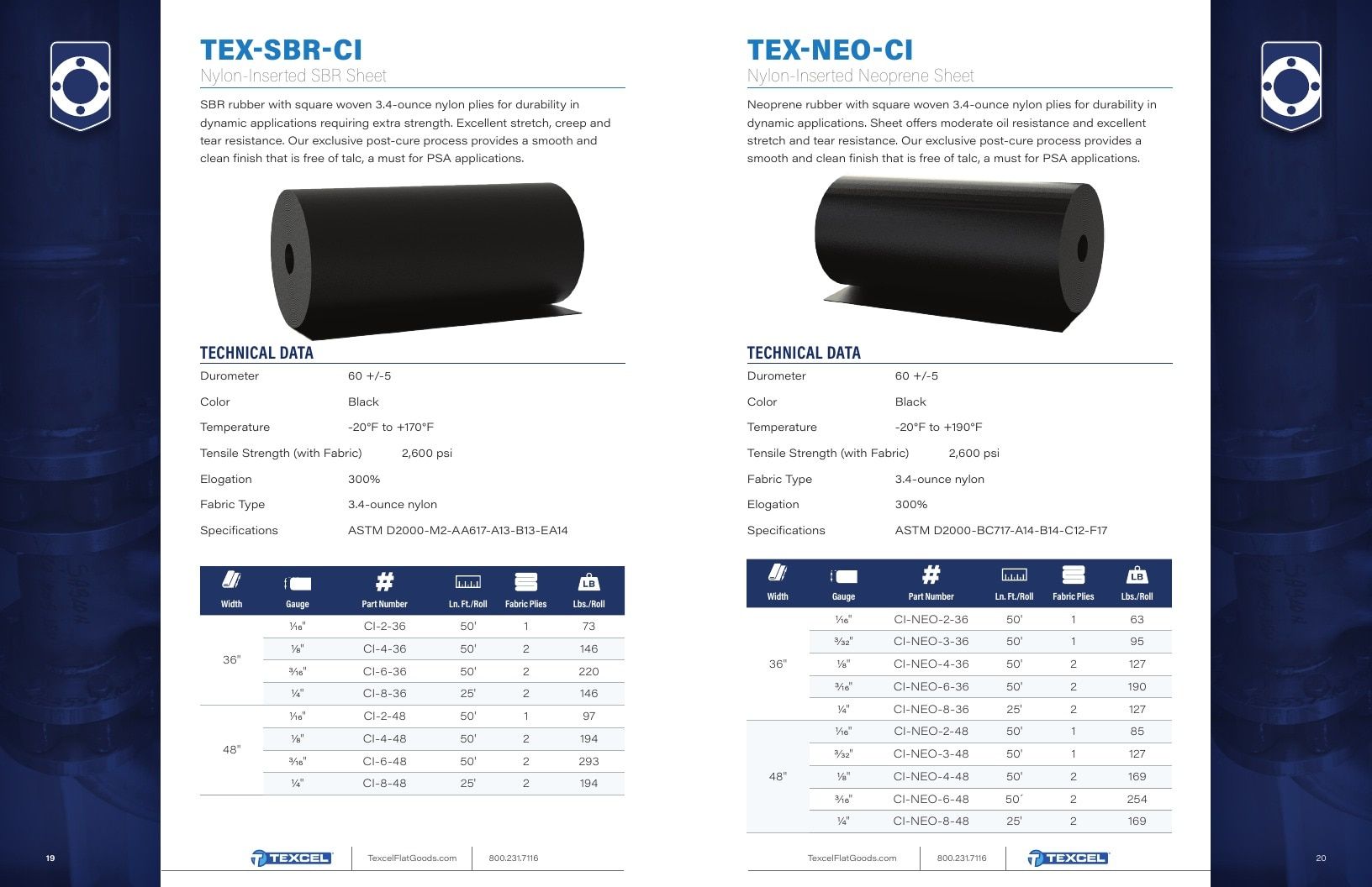 Texcel Rubber Flat Goods Catalog Weekly Ad January 1 - December 31, 2026