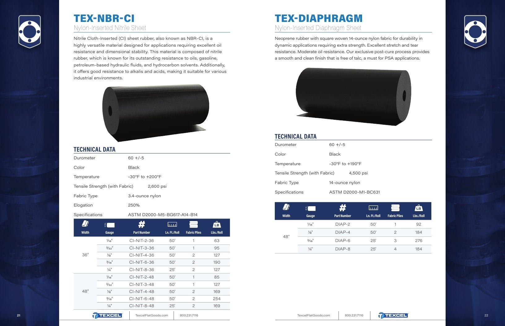 Texcel Rubber Flat Goods Catalog Weekly Ad January 1 - December 31, 2026