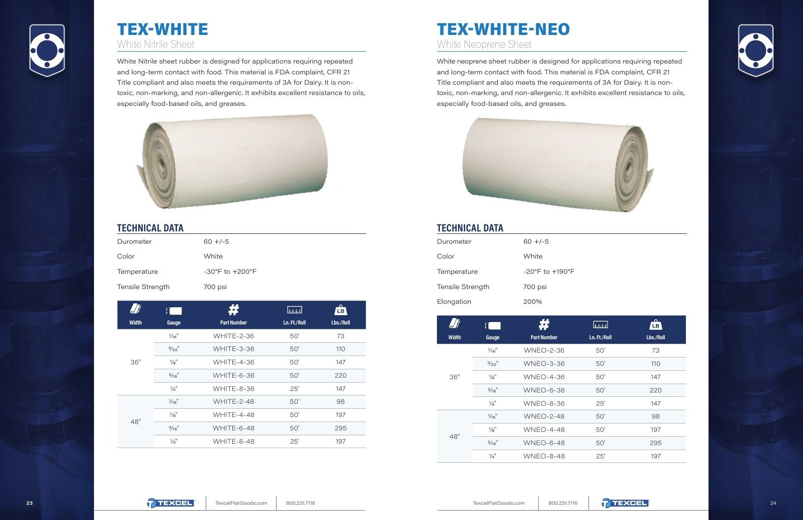 Texcel Rubber Flat Goods Catalog Weekly Ad January 1 - December 31, 2026