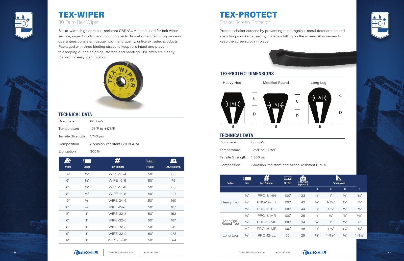 Texcel Rubber Flat Goods Catalog Weekly Ad January 1 - December 31, 2026