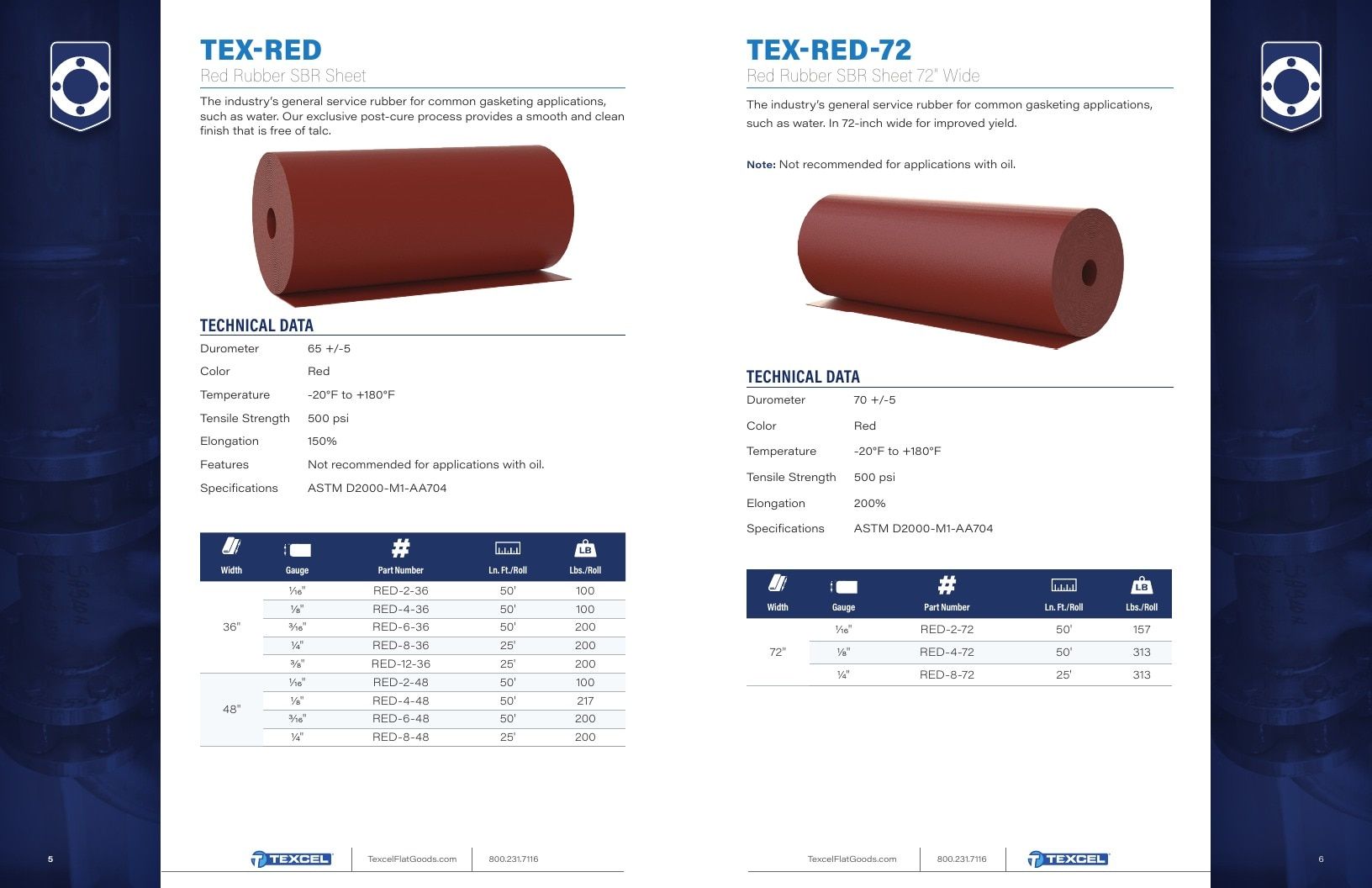 Texcel Rubber Flat Goods Catalog Weekly Ad January 1 - December 31, 2026