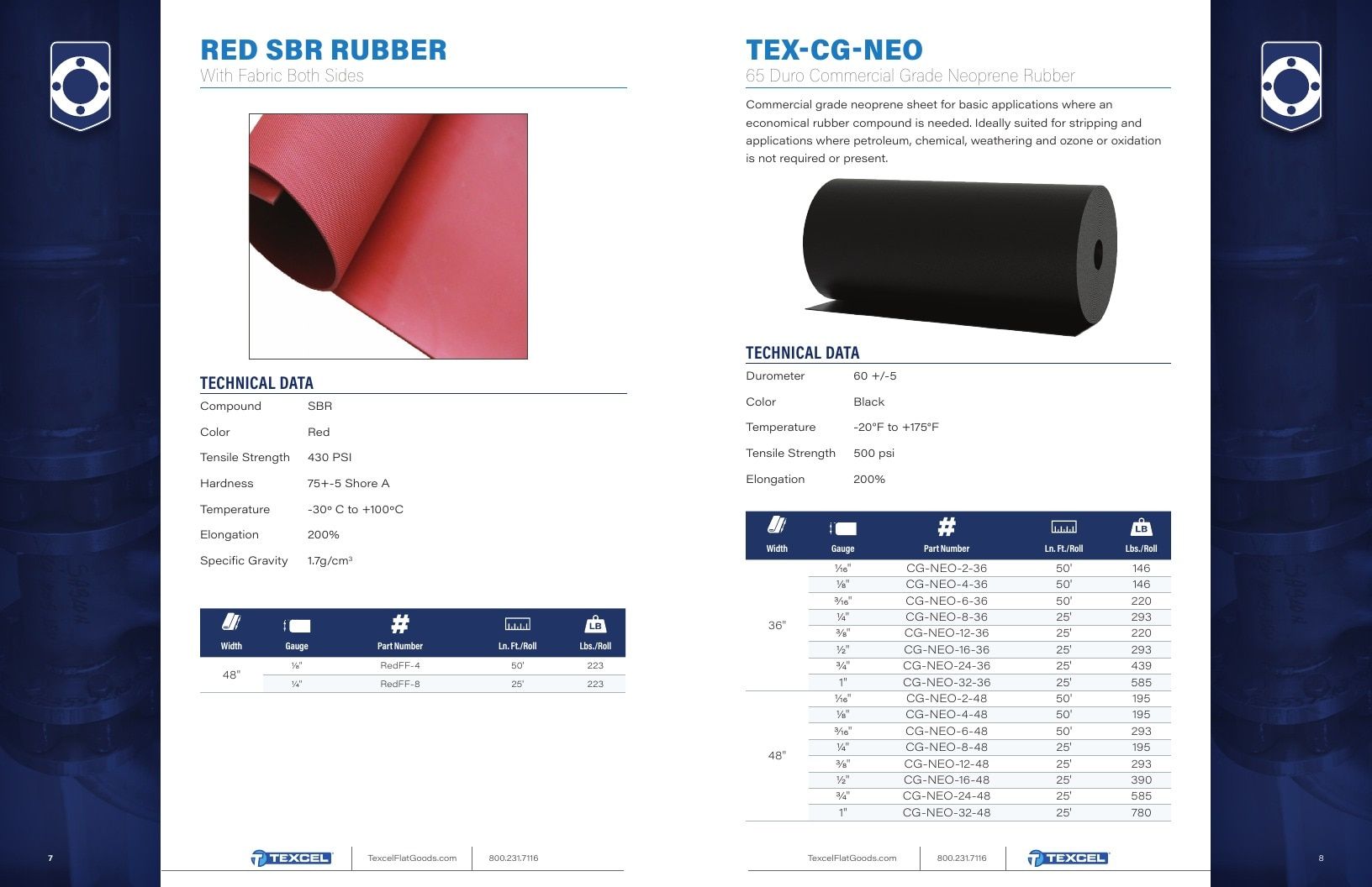 Texcel Rubber Flat Goods Catalog Weekly Ad January 1 - December 31, 2026