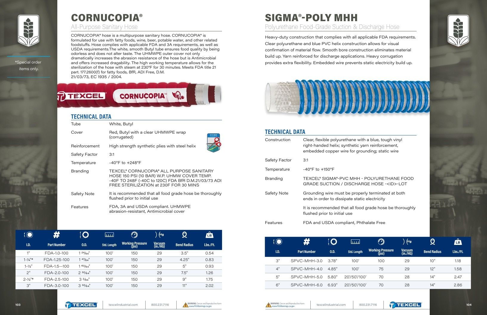 Texcel Rubber Industrial Hose Catalog Weekly Ad January 1 - December 31, 2026