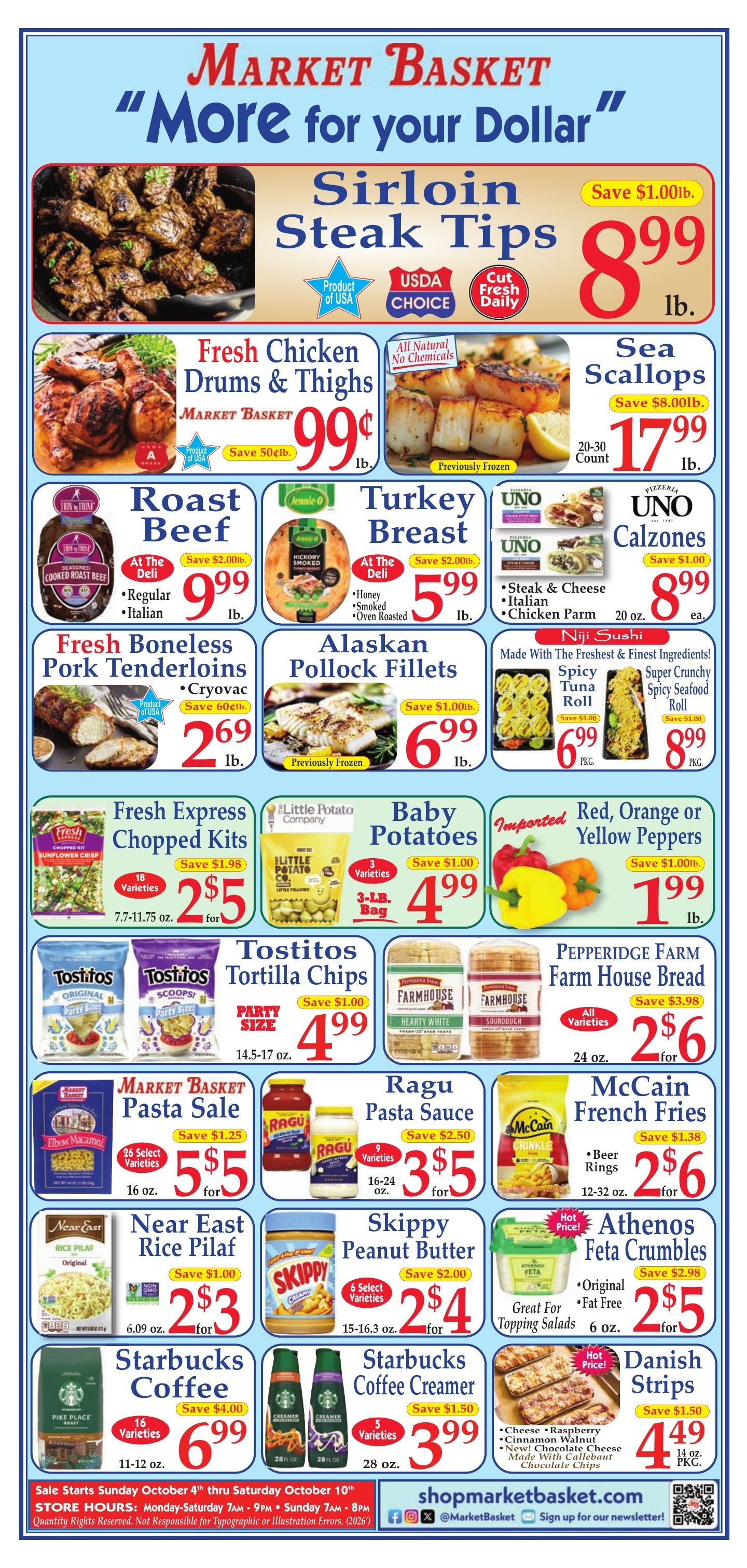 Market Basket (Iowa and other locations, LA) Weekly Ad October 4 - 10, 2026