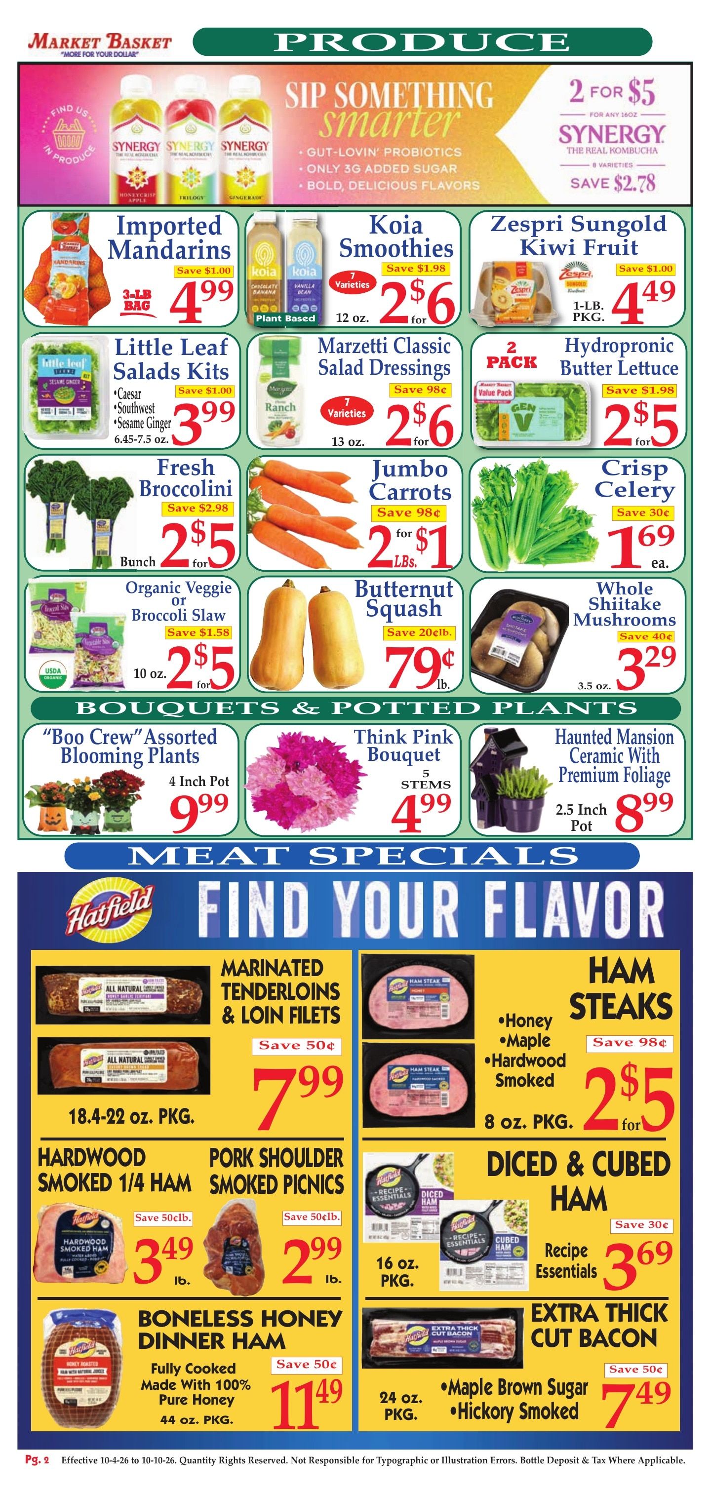 Market Basket (Iowa and other locations, LA) Weekly Ad October 4 - 10, 2026