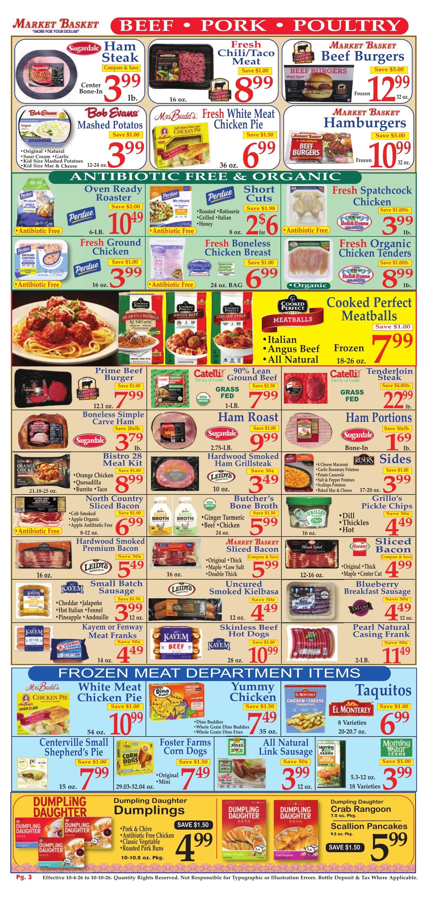 Market Basket (Iowa and other locations, LA) Weekly Ad October 4 - 10, 2026